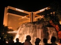 Waiting for the volcano and water light show in front of The Mirage hotel casino