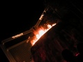 Volcano erupting, fire, water and light show Volcano erupting, fire, water and light show