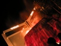 Volcano flowing, fire, water and light show Volcano flowing, fire, water and light show