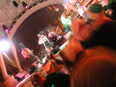 Everyone dancing to the music