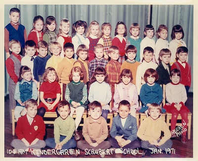 Preschool Kindergarten Class Schubert School 1971