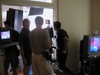 Director meeting with actor for next take. Director meeting with actor for next take.
